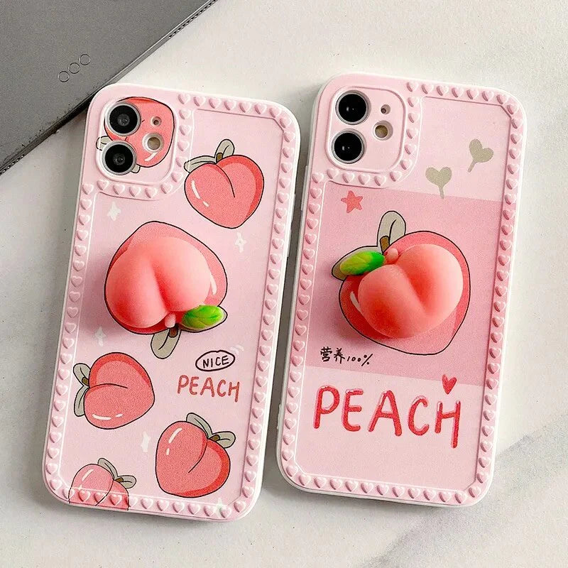 Cute 3D Peach Stress Reliever Case for iPhone - Premium Mobile Phone Cases from Dressmycell.com - Just $15! Shop now at Dressmycell.com Cute 3D Peach Stress Reliever Case for iPhone - Premium Mobile Phone Cases from Dressmycell.com - Just $15! Shop now at Dressmycell.com